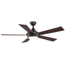Allen + Roth 52-in Portes Aged Bronze Ceiling Fan with Light Kit and Remote